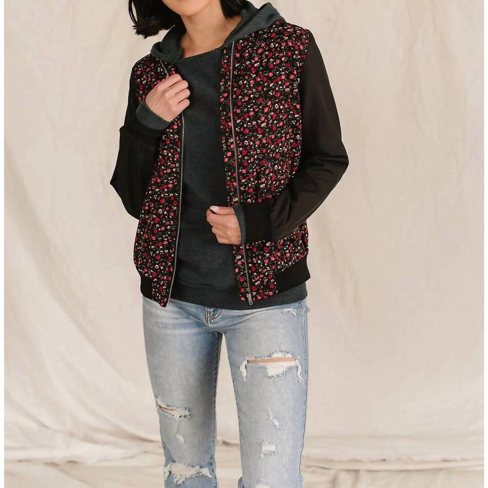 NEW AMPERSAND AVE bomber jacket in kiss goodnight